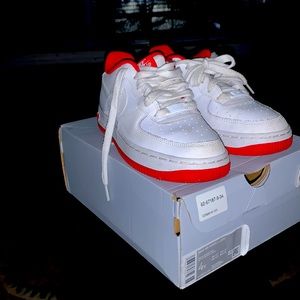 Nike Airforce white university red